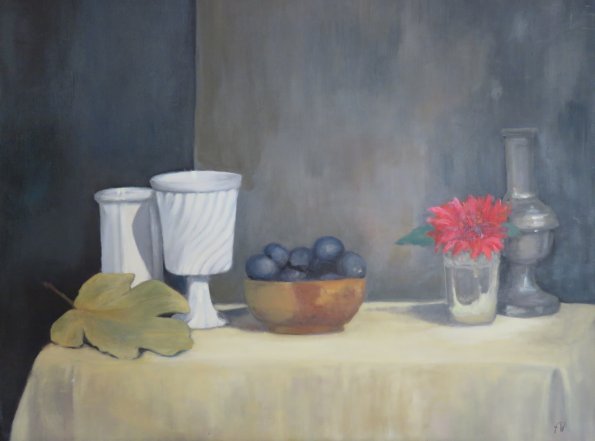Prunes (2011) Huile sur toile 61 x 46 cm