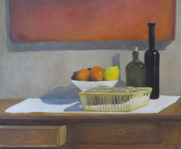 La panière (2012) Huile sur toile 61 x 50 cm